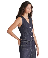 Steve Madden Women's Selene Cotton Denim Vest