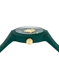 Versace Men's Swiss V-Pop Green Silicone Strap Watch 43mm