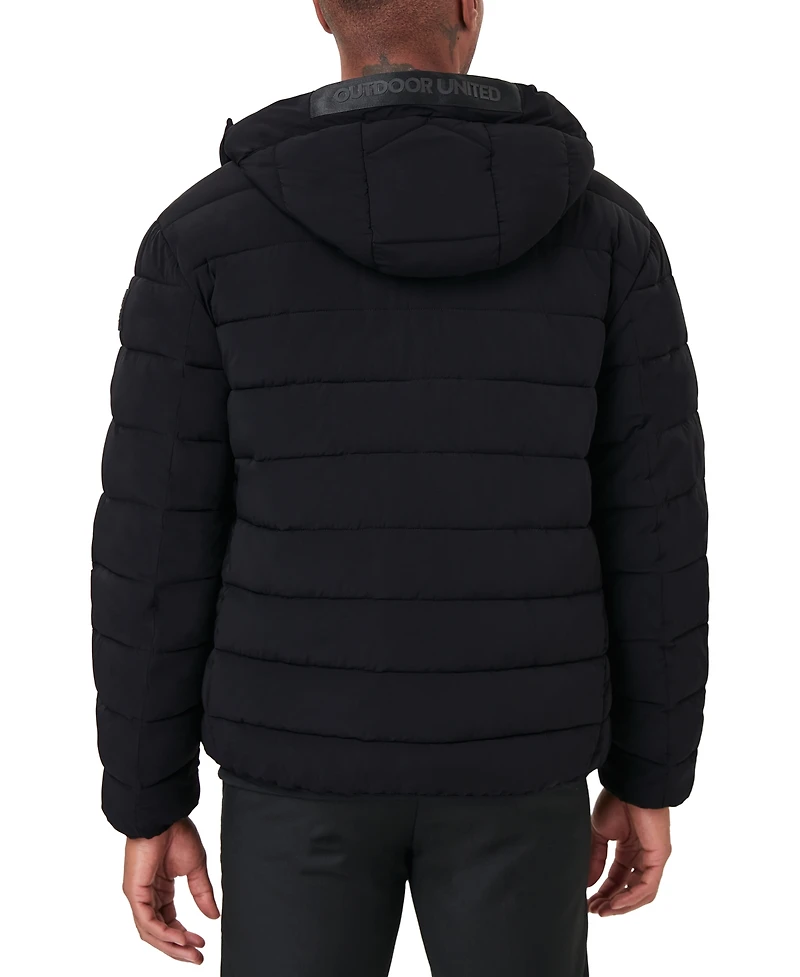 Outdoor United Men's Rail Quilted Hood Puffer Jacket