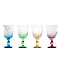 Anton Studio Designs Swirl Wine Glasses, Set of 4