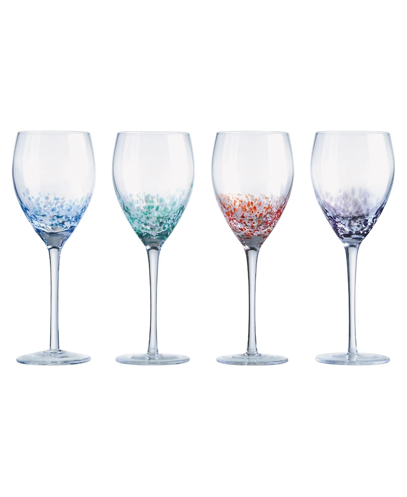 Anton Studio Designs Speckle Wine Glasses, Set of 4
