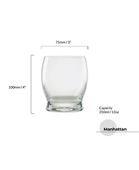 Anton Studio Designs Manhattan Double Old Fashioned Tumblers, Set of 2