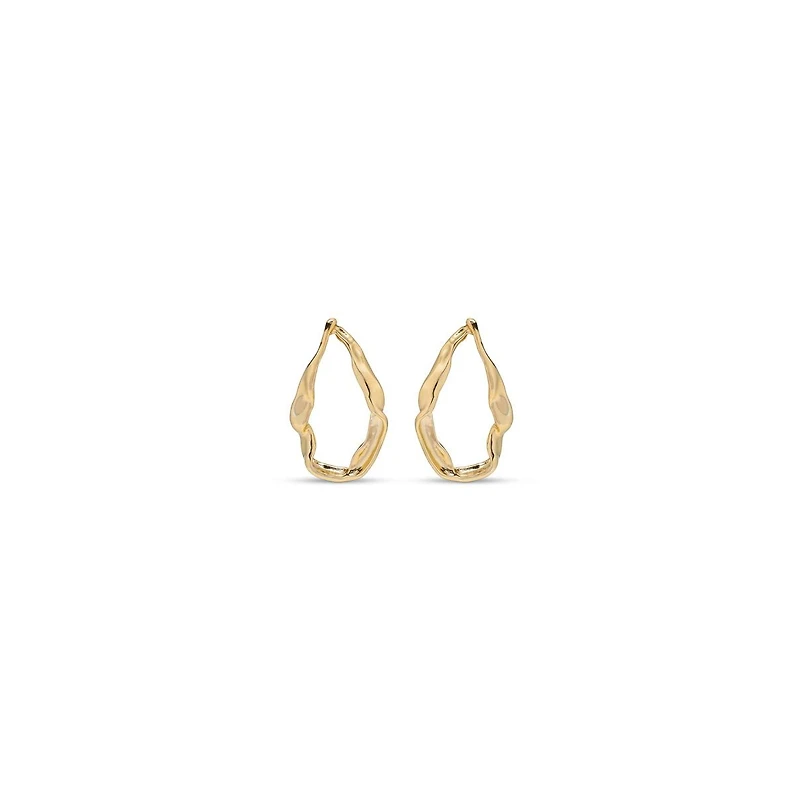 UNOde50 Metal Clad Snap Earrings