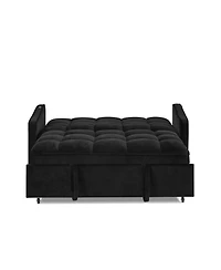 Streamdale Loveseat with Pull-out Bed, Adjustable Back & Pocket Arms