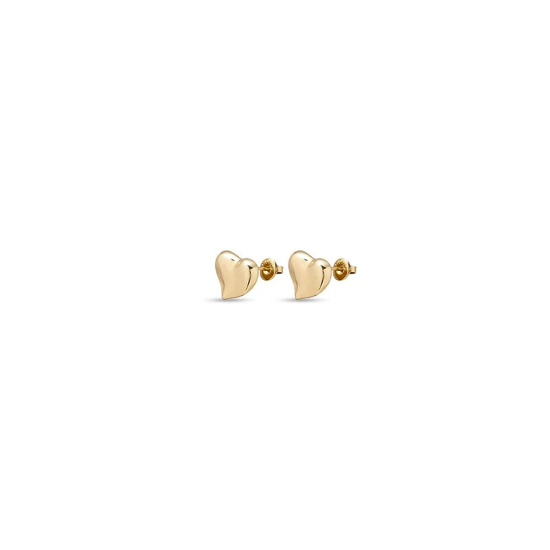 UNOde50 Medium Heart Shaped Metal Alloy Earring