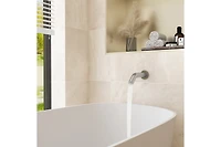 3-Function Dual Shower Head and Handheld with Bathtub Spout Rough in-valve