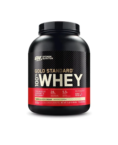 Optimum Nutrition Optimum Nutrition, Gold Standard 100% Whey Protein Powder, 5 lb