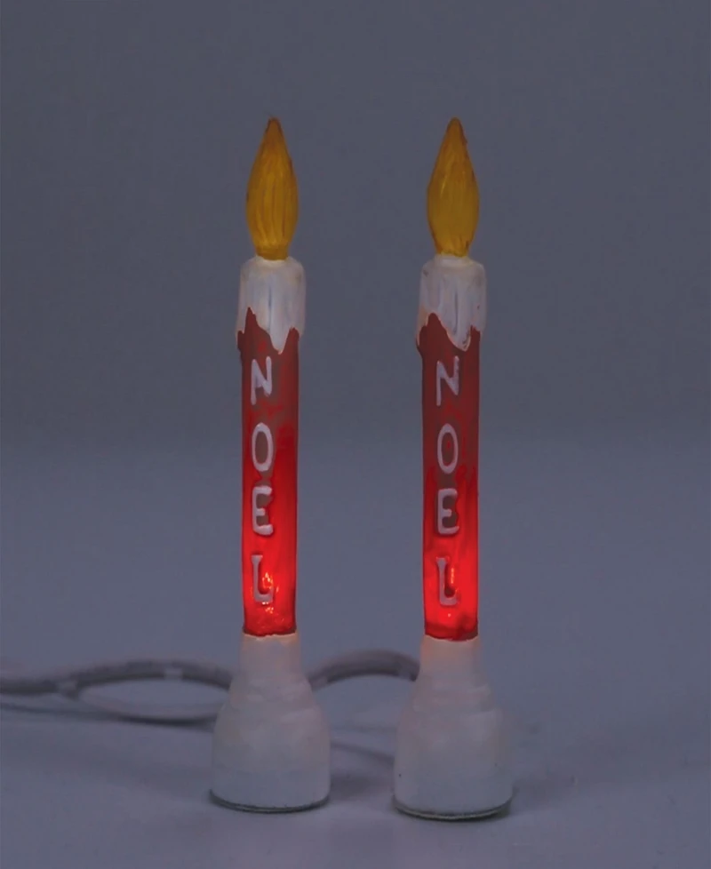 Department 56 Blow Mold Candle Set of 2 Village Accessory