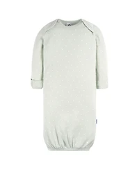 Gerber Baby Girls Gowns with Mitten Cuffs, 4-Pack