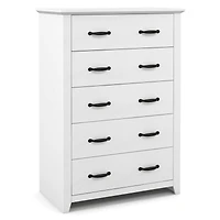 5 Drawer Chest Storage Dresser Tall Cabinet Organizer Bedroom Hallway