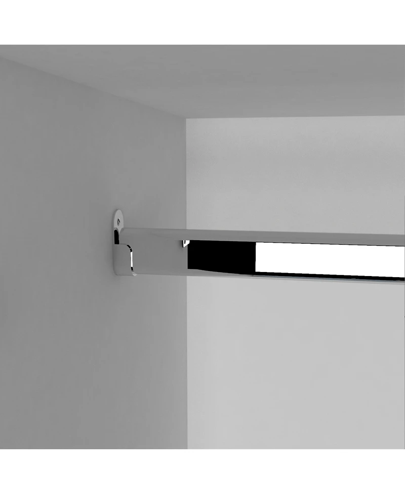 Kibo 6 Doors Armoire, One Drawer, Rod, Seven Interior Shelves, Black / White