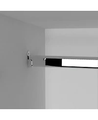 Kibo 6 Doors Armoire, One Drawer, Rod, Seven Interior Shelves, Black / White