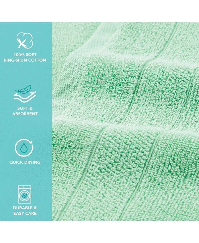 Arkwright Home Family Essentials Washcloths (Pack of 12), 12x12, Cotton