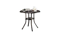 Slickblue 32-Inch Outdoor Cast Aluminum Round Dining Table