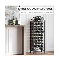 Stylish Wine Rack Cabinet for Efficient Storage and Display of Bottles and Glassware