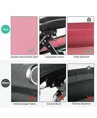 Inolait Sugift Oversize Lounge Chair with Cup Holder of Heavy Duty for outdoor