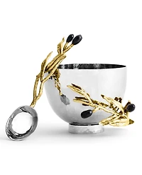 Michael Aram Olive Branch Nut Dish with Spoon