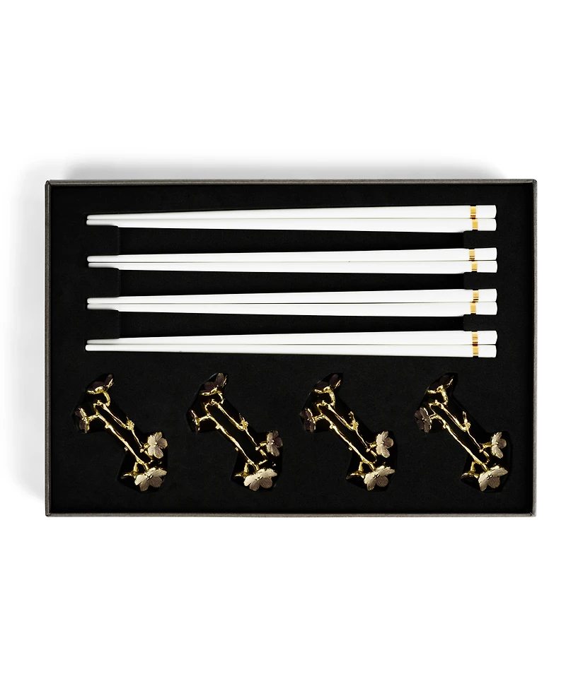 Michael Aram Cherry Blossom Chopsticks and Stand Set