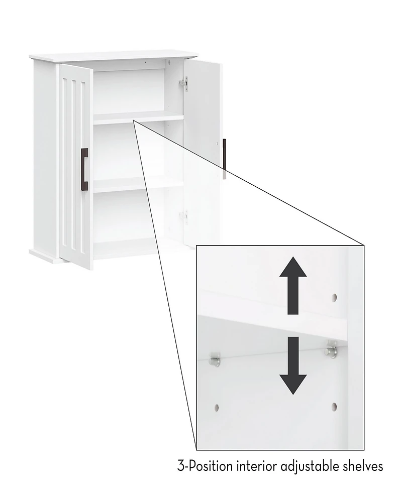 RiverRidge Home Monroe 2-Door Wall Cabinet
