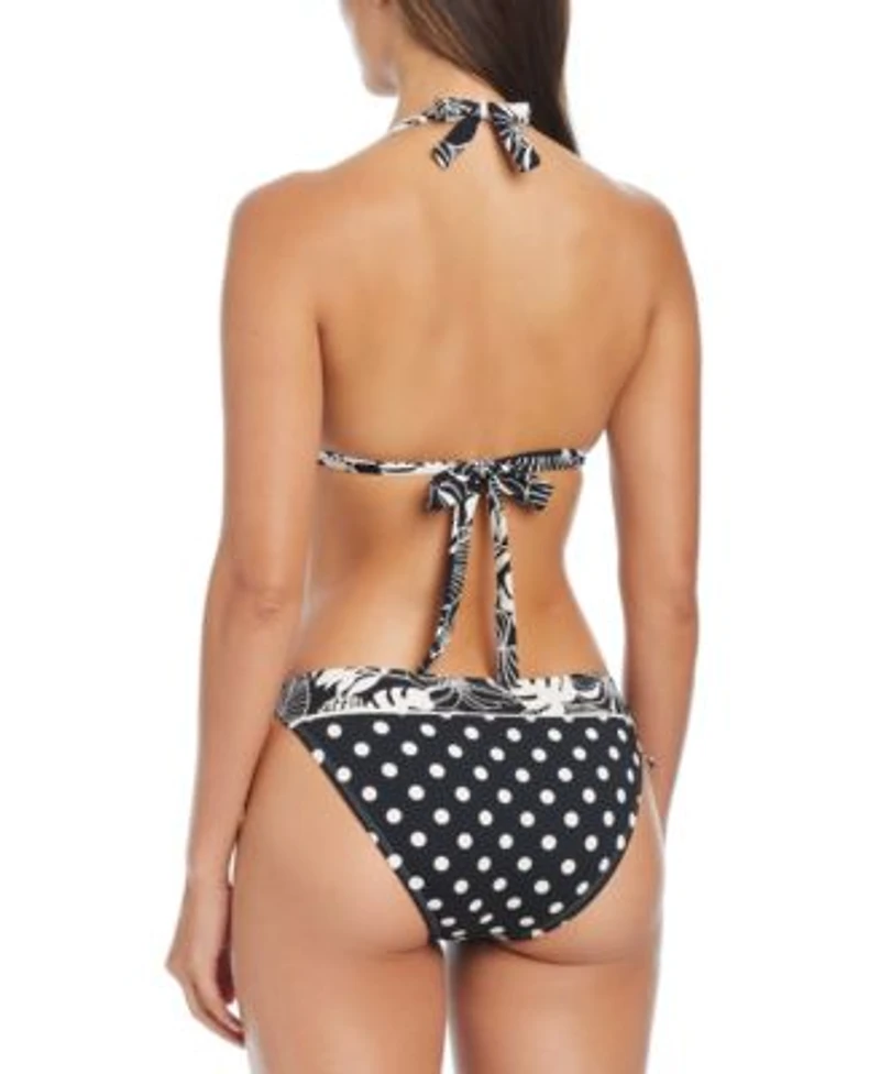 Bleu By Rod Beattie Womens Double Trouble Triangle Bikini Top Tied Hipster Bottoms