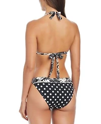 Bleu By Rod Beattie Womens Double Trouble Triangle Bikini Top Tied Hipster Bottoms