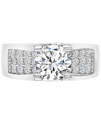Cubic Zirconia Sterling Silver Ring, Exclusively at Macy's