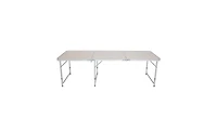 Slickblue Home Use Aluminum Alloy Folding Table - White