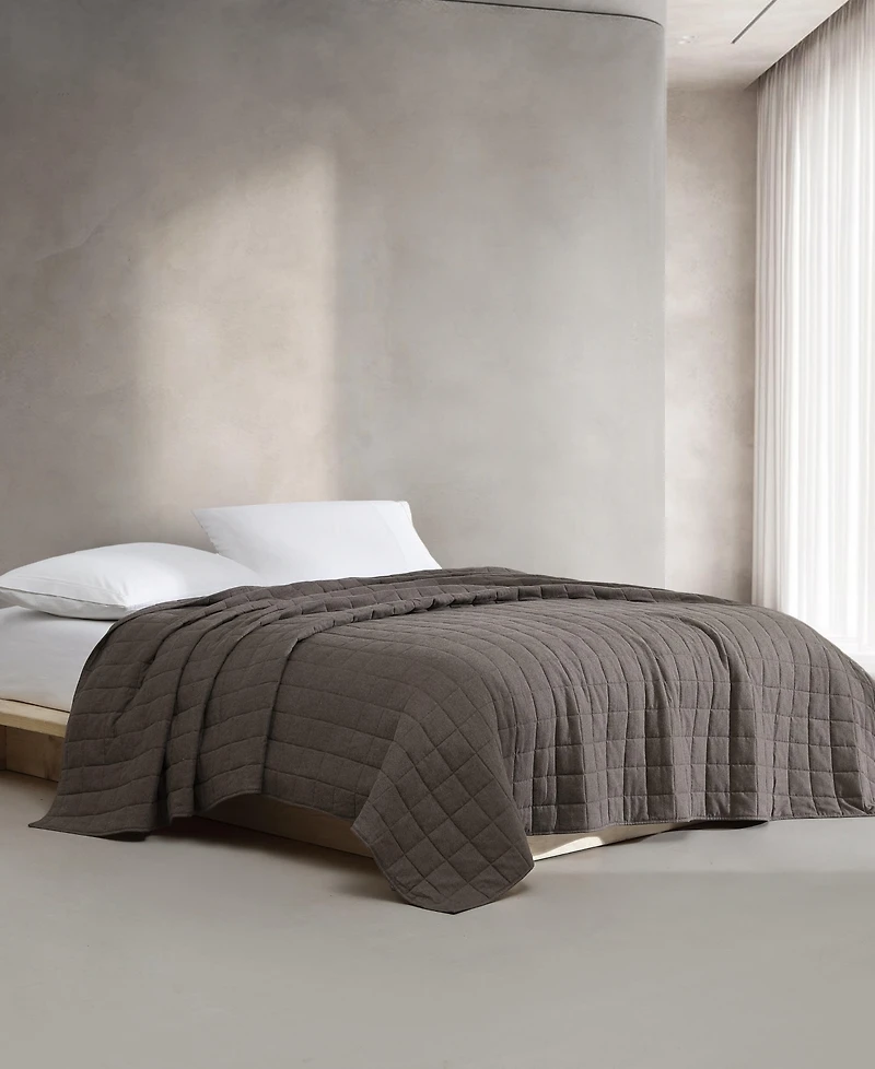 Calvin Klein Melange Flannel Quilt