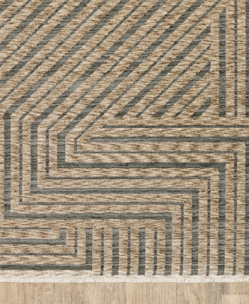 Oriental Weavers Echo ECH01 2'3"x7'6" Runner Area Rug