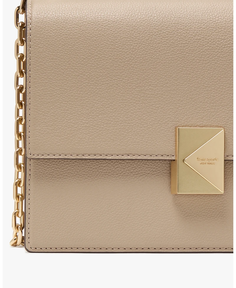 kate spade new york Deco Pebbled Leather Chain Shoulder Bag