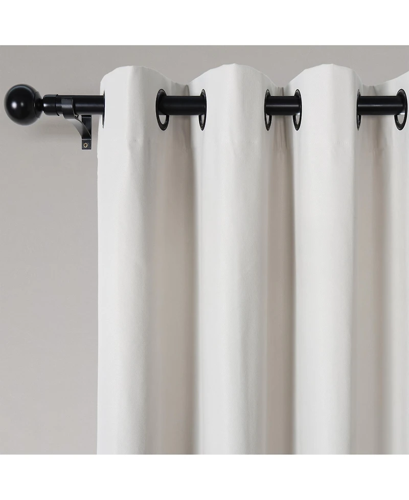 Soft Cotton Feel Twill Polyester Blackout Grommet Pair (2 panels