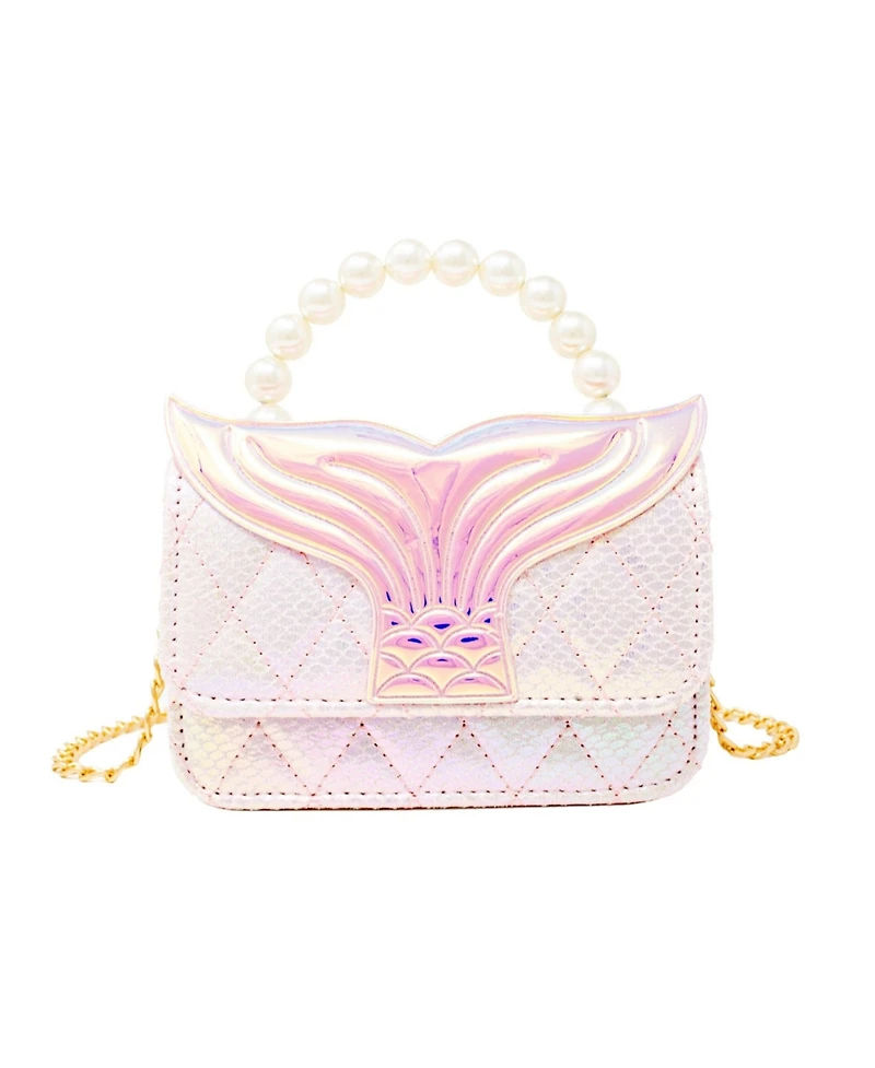Tiny Treats + Zomi Gems Girls Mermaid Tail Pearl Handle Bag