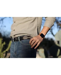 La Matera Men's Caballero Black Woven Belt