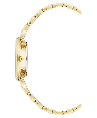 Anne Klein Women's Quartz Green Roman Numeral Dial Gold-Tone Alloy Watch, 30mm
