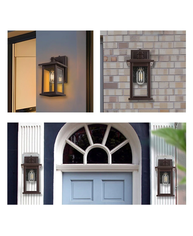 Flynama Wall Sconces 1-Light 12.25-in H Oil-Rubbed Bronze Dark Sky Outdoor Wall Light