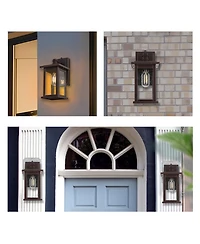Flynama Wall Sconces 1-Light 12.25-in H Oil-Rubbed Bronze Dark Sky Outdoor Wall Light