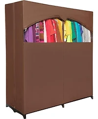 Florida Brands Portable Wardrobe Closet with Hanging Rod