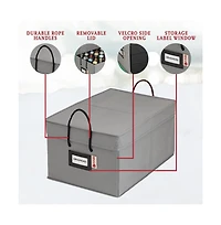 Christmas Ornament Storage Box with Dividers and 3 Removable Trays Stores up to 72-3" Ornaments
