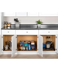 Florida Brands Black Pull Out Cabinet Organizer x 21 In