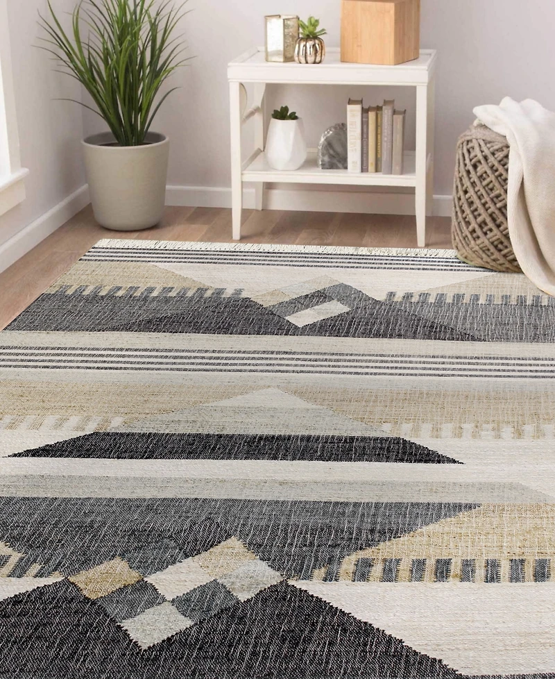 Lr Home Nero NRO81984 6' x 9' Area Rug