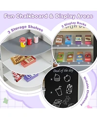 Hongge Kids Grocery Store Playset with Cash Register Pos Machine