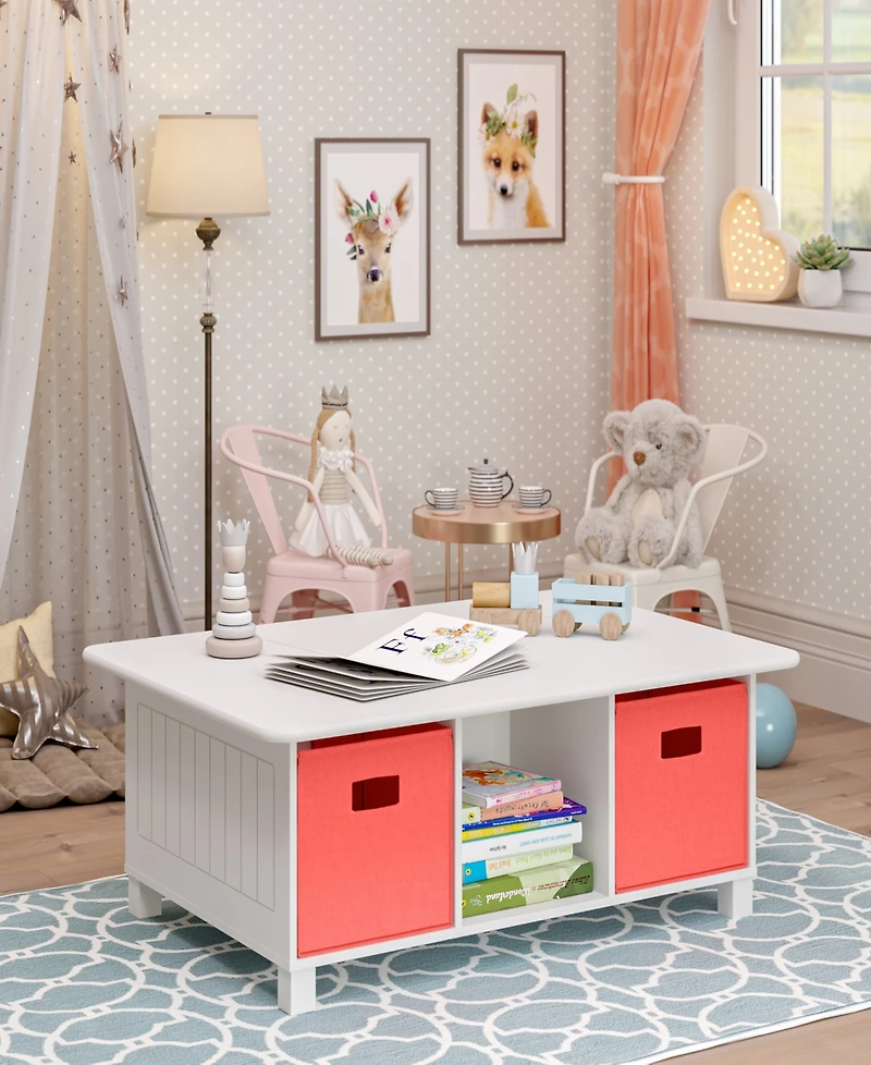 RiverRidge Home Kids 6 Cubby Storage Activity Table