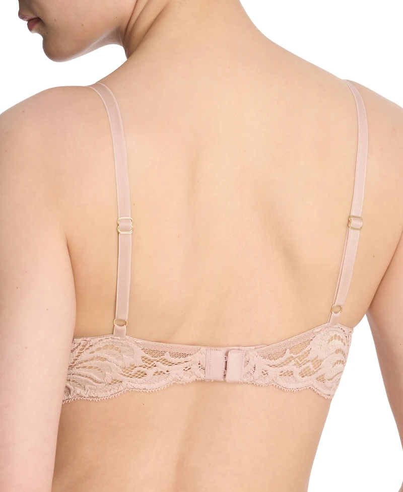 Natori Women's Feathers Lace Contour Underwire Plunge Bra 730023