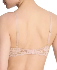 Natori Women's Feathers Lace Contour Underwire Plunge Bra 730023