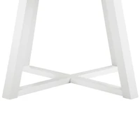 Streamdale 5-Piece Round Dining Set, Trestle Dining Table with 4 Stylish Chairs