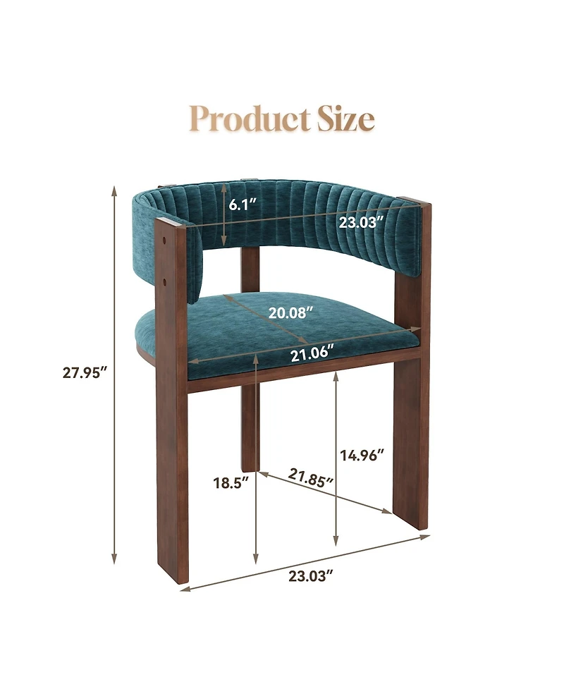 Wooden dining chairs set of 2 room chair for kitchen, home, living room,