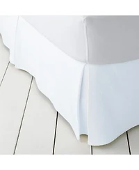 Lands End Basketweave Cotton Matelasse Bedskirt