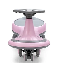 Hongge Wiggle Car Ride-on Toy with Flashing Wheels-Pink