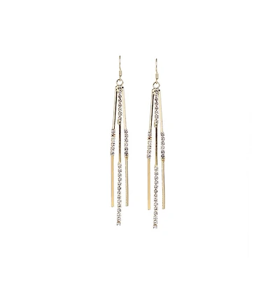 Sohi Women's Sleek Drop Earrings