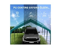 gaomon Carport Canopy 10'x20' Heavy Duty Car Canopy Outdoor Storage Shed Uv Resistant Waterproof Portable Garage for Car, Party, Dark Green